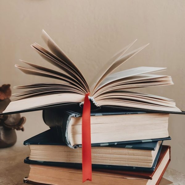 books-with-bookmark-table